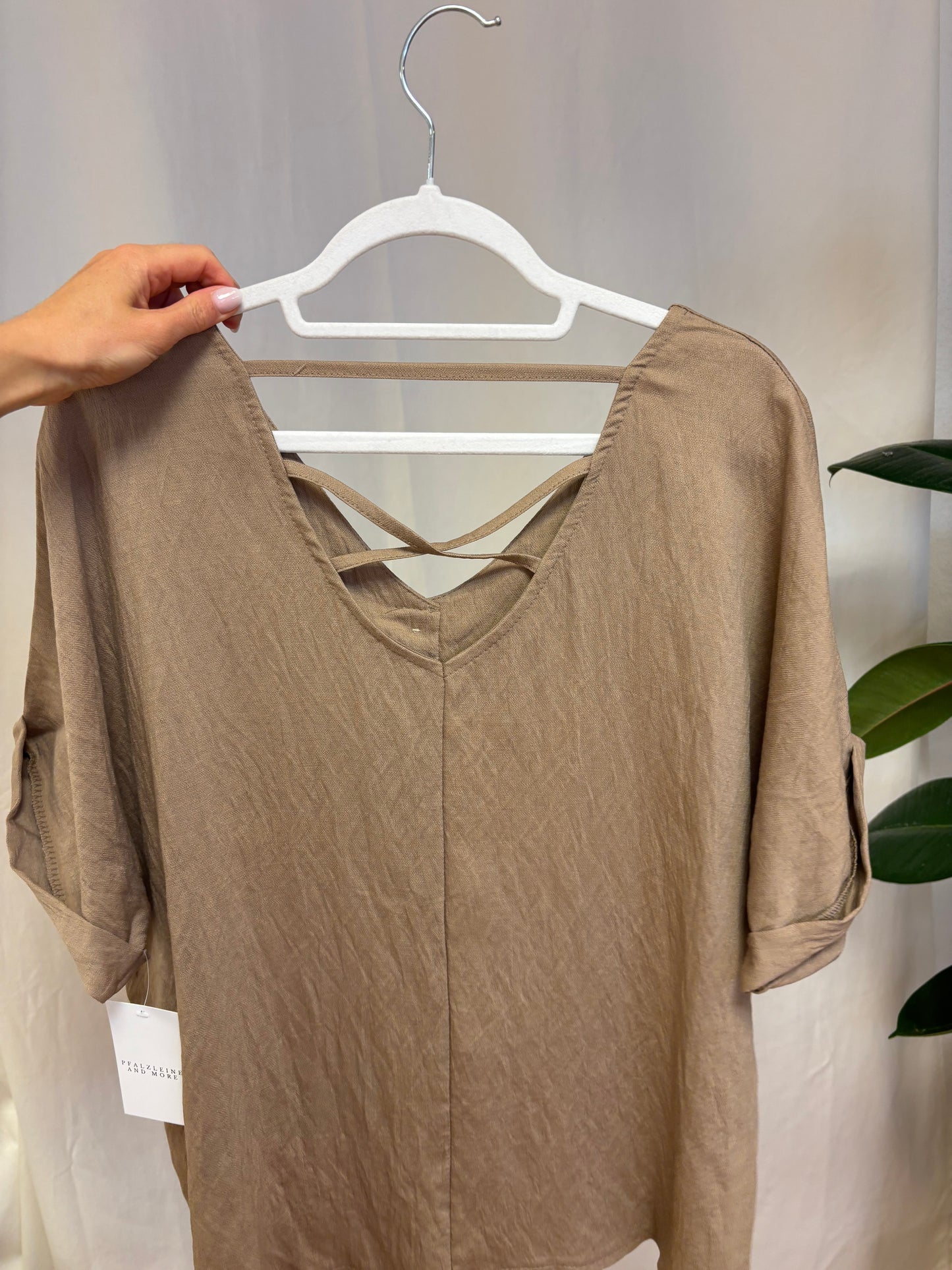 Weite Viskose Bluse