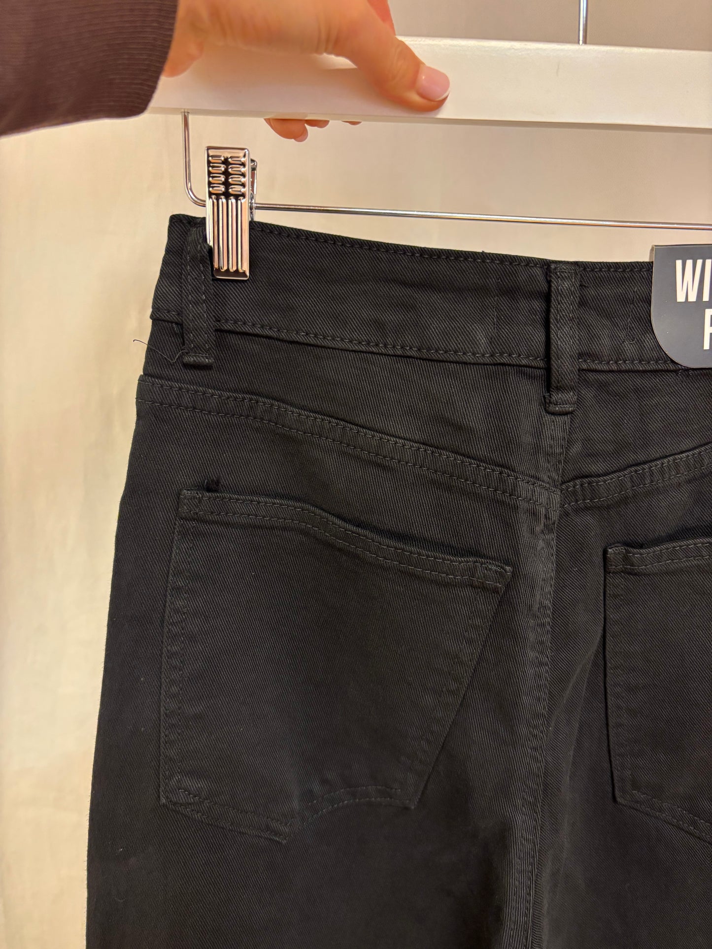 Weite Jeans in Schwarz