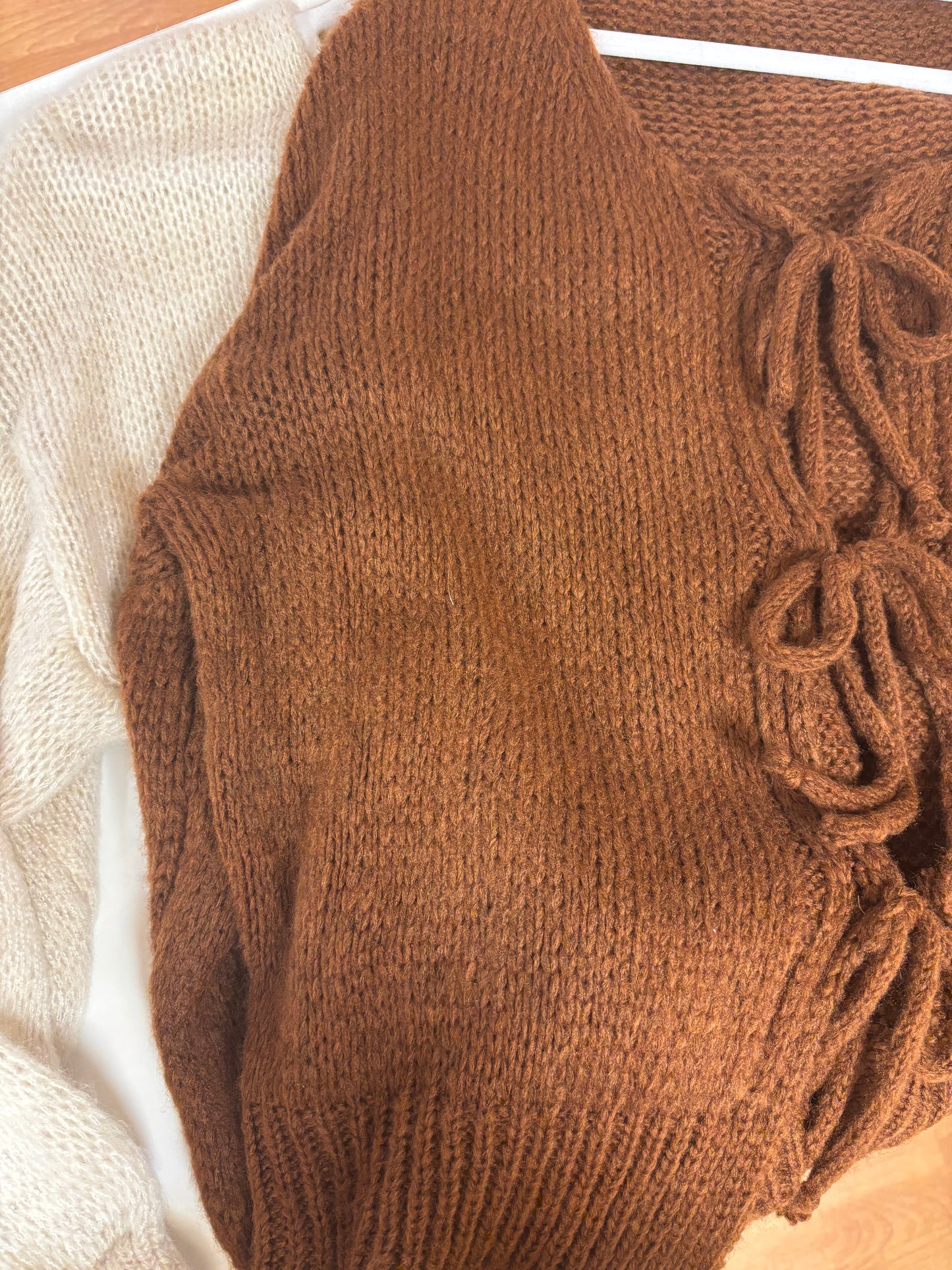 Strickweste zum Binden