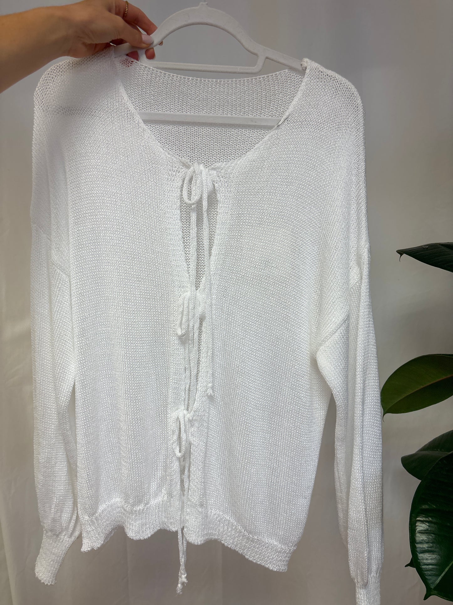 Strickweste zum Binden