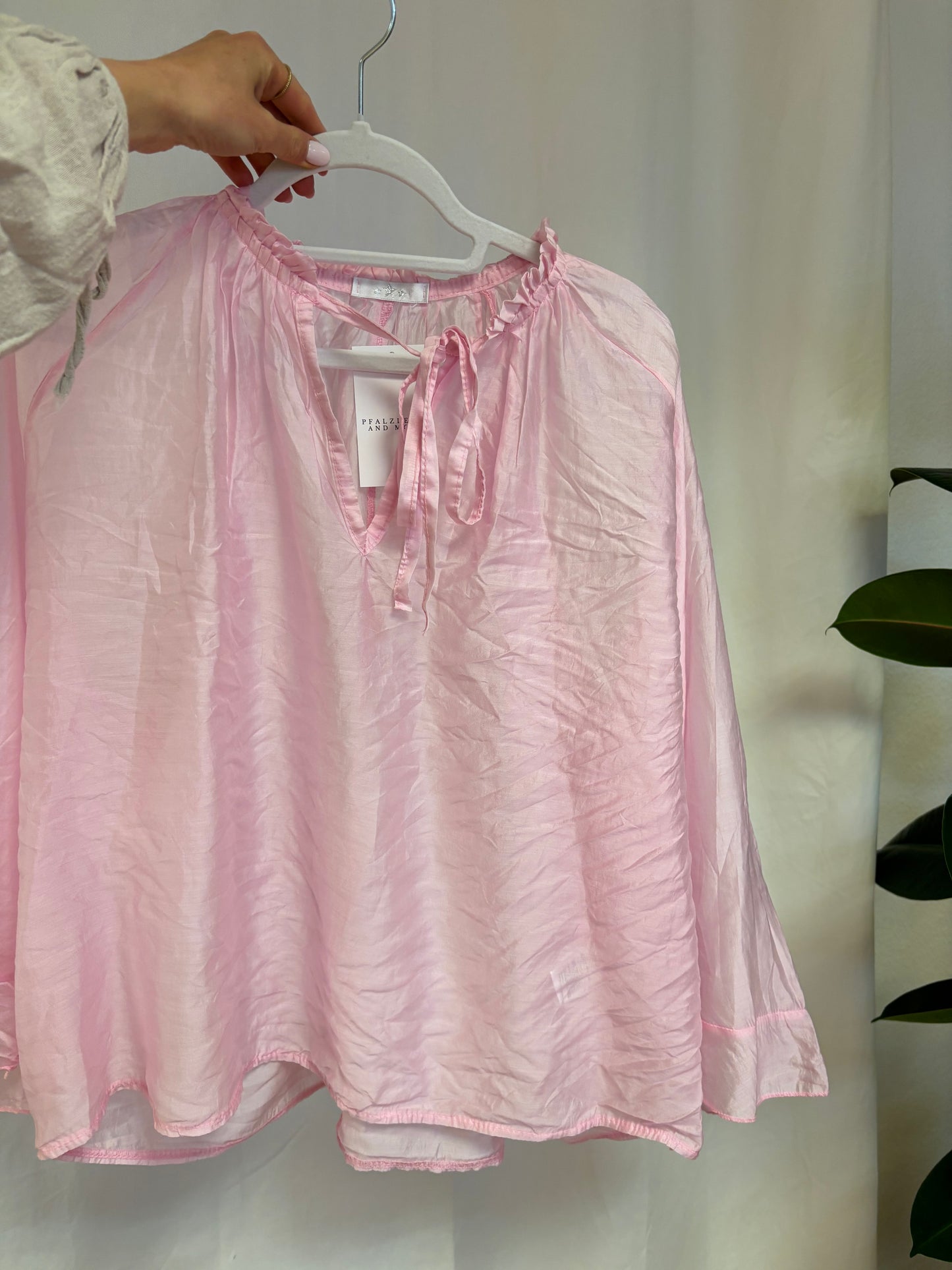 Bluse mit weiten Ärmeln aus Lyocell