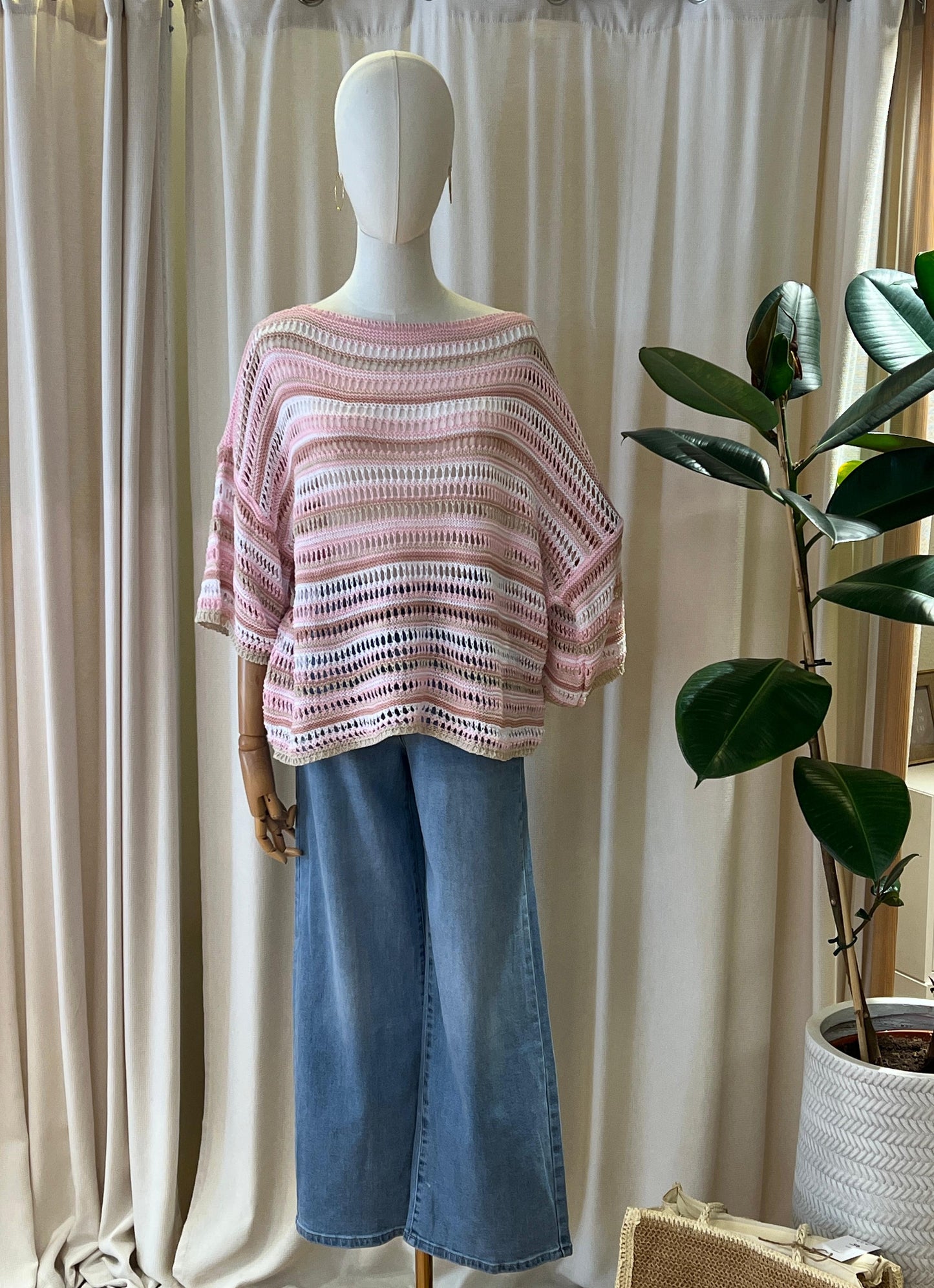 bunter Strick Pullover