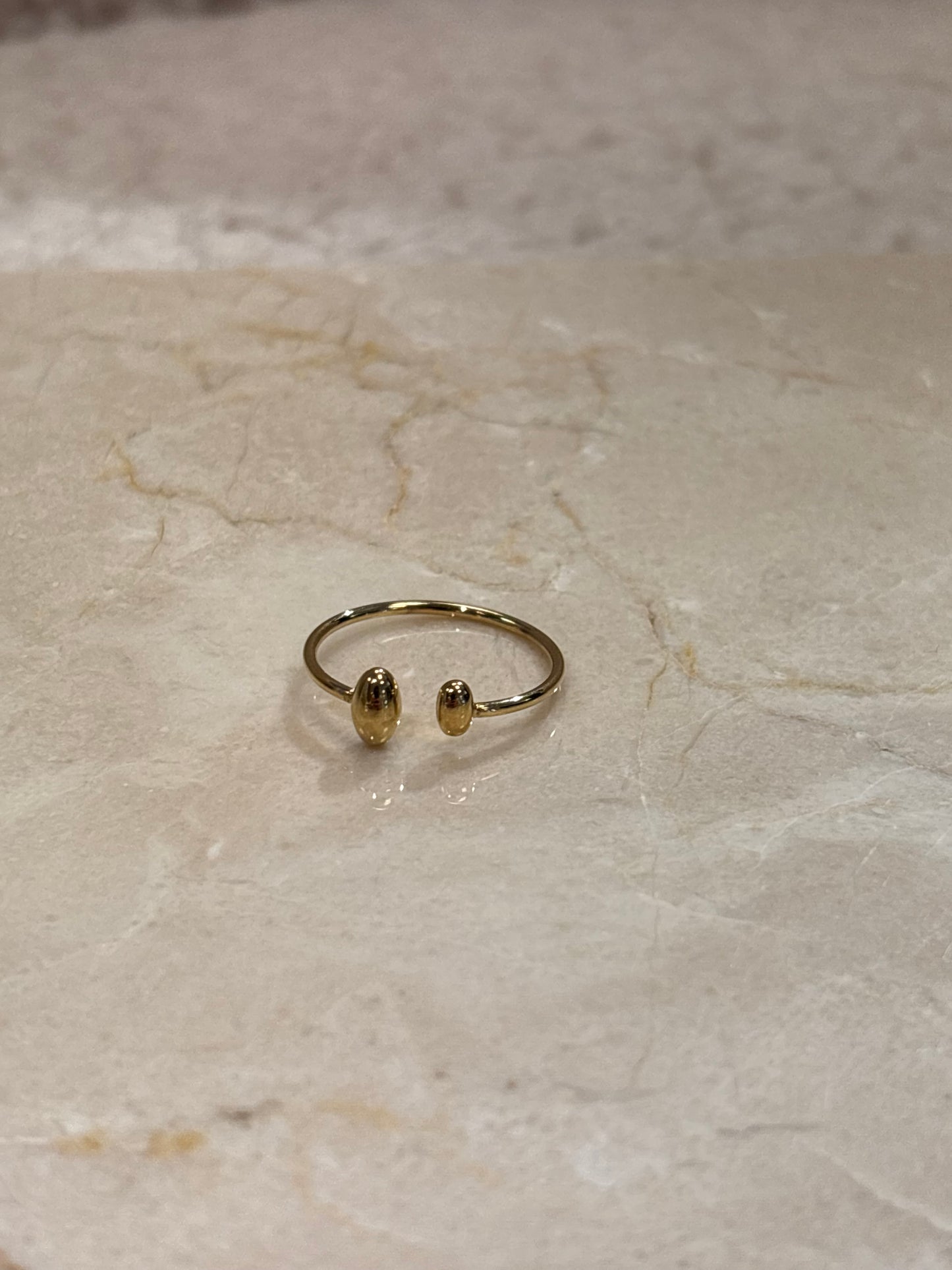 Schmaler Edelstahlring