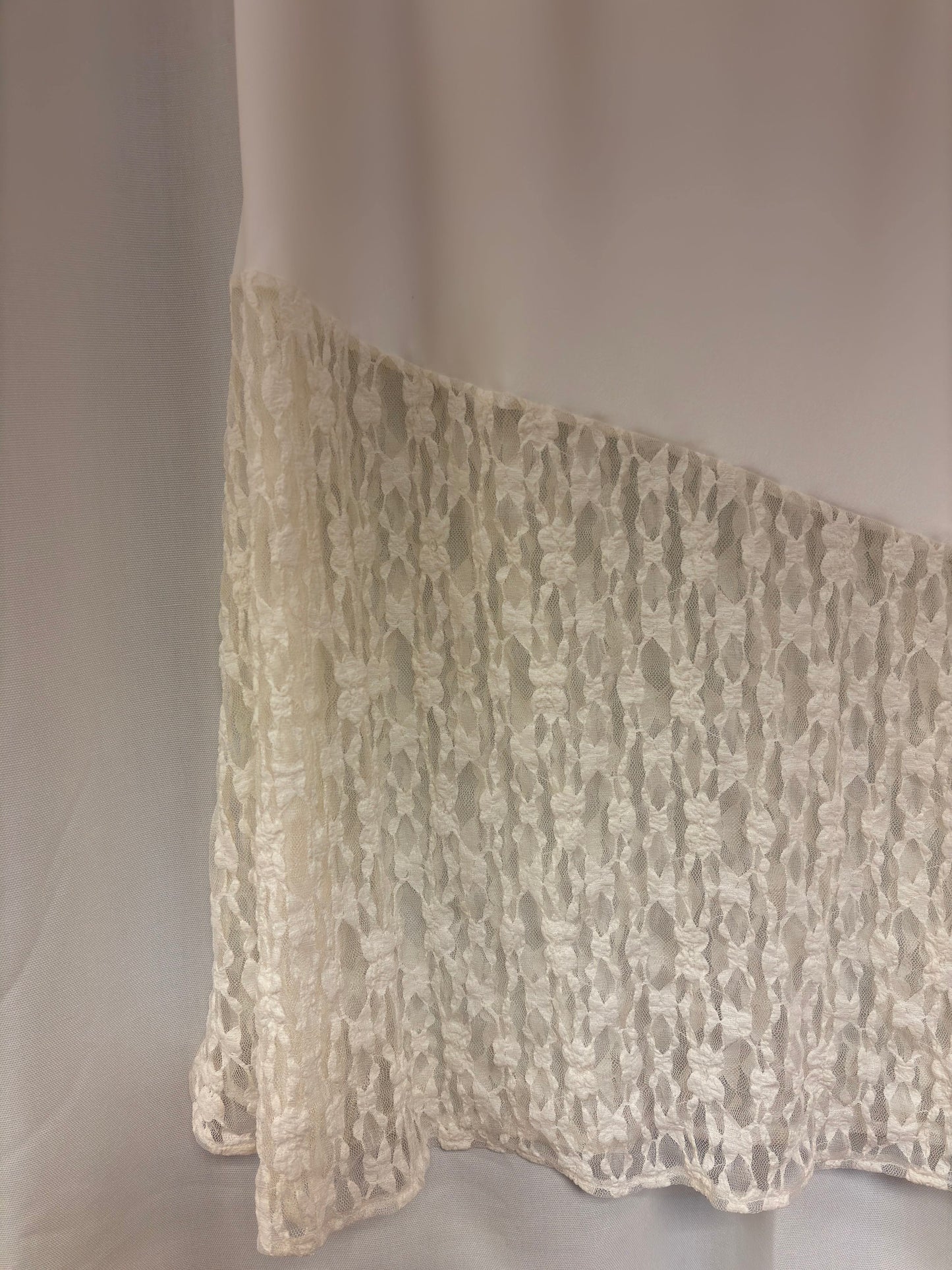 Spitzen Satin Rock beige