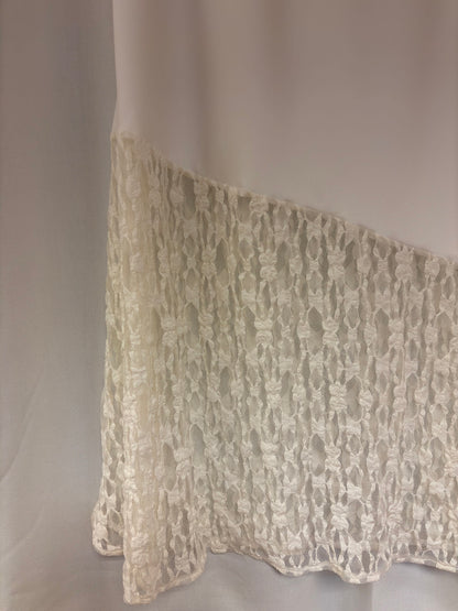 Spitzen Satin Rock beige