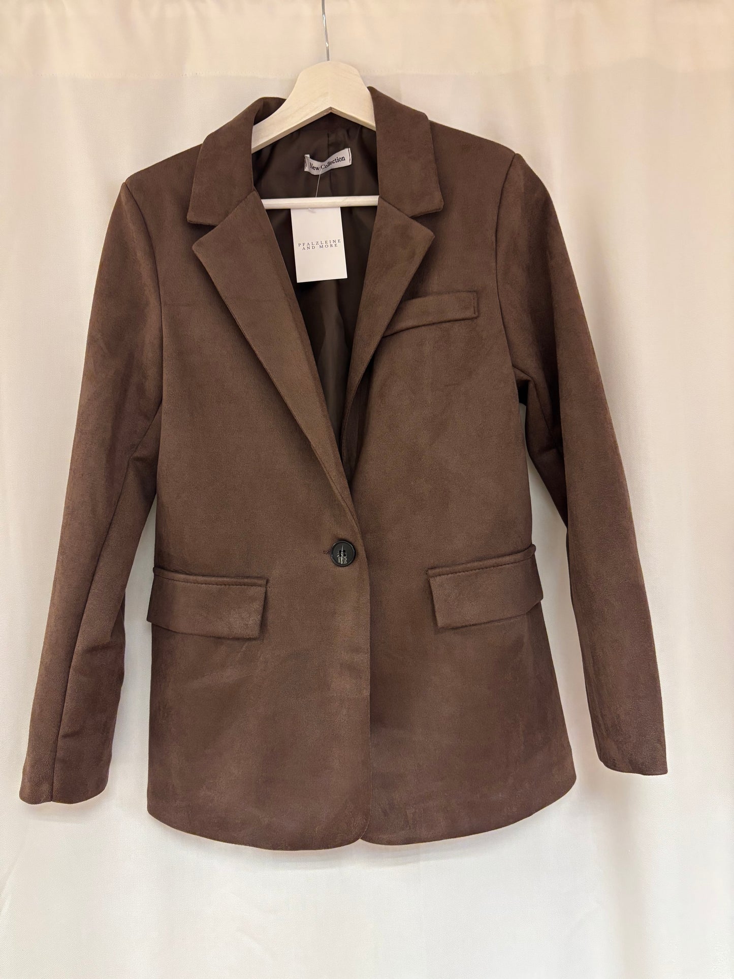 Brauner Wildleder Blazer