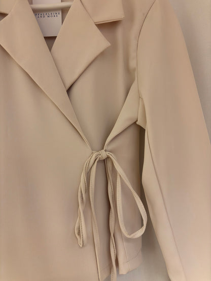 Lässige Blazer Jacke zum Binden