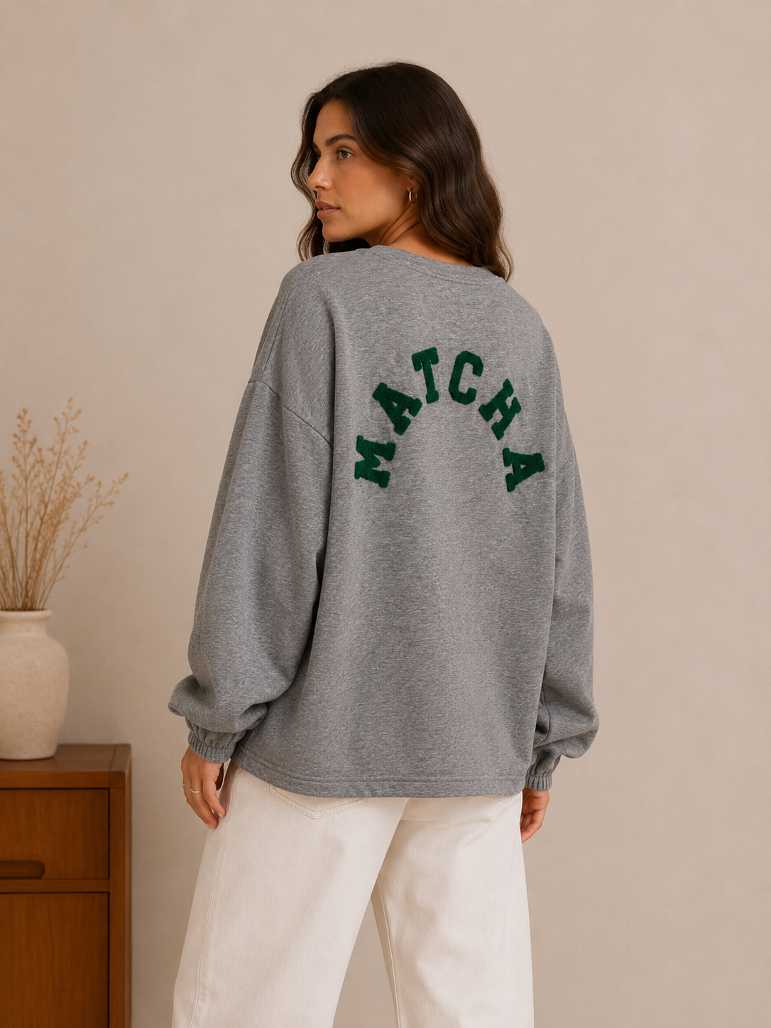 "Matcha" Pullover aus Baumwolle