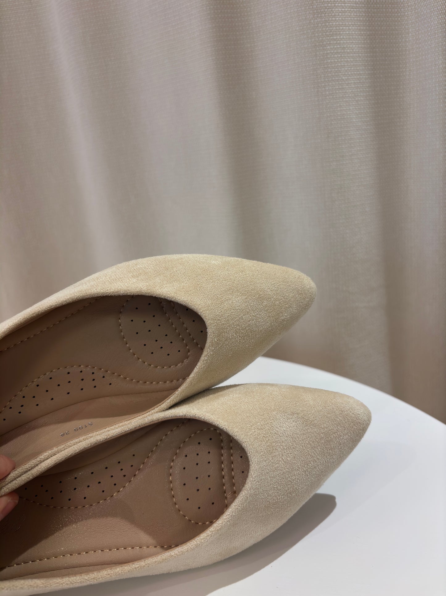 Spitze Ballerinas Beige