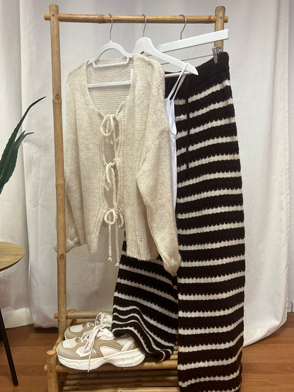 Gestreifte Strickhose