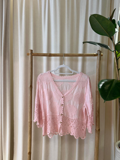 Boho Weste mit Spitze