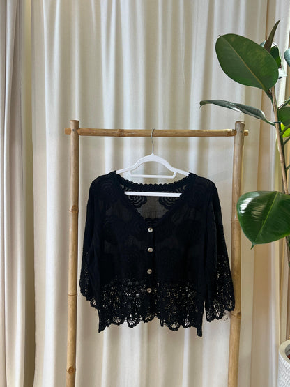 Boho Weste mit Spitze