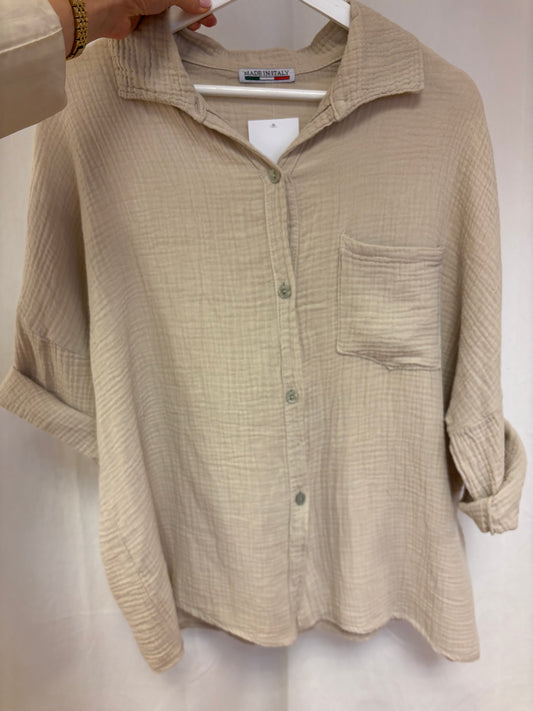 Musselinbluse Dreiviertel Arm