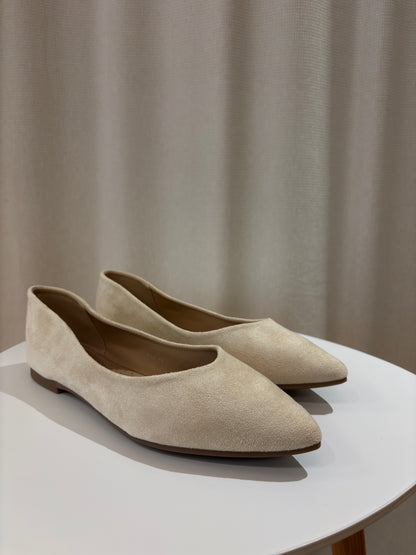 Spitze Ballerinas Beige