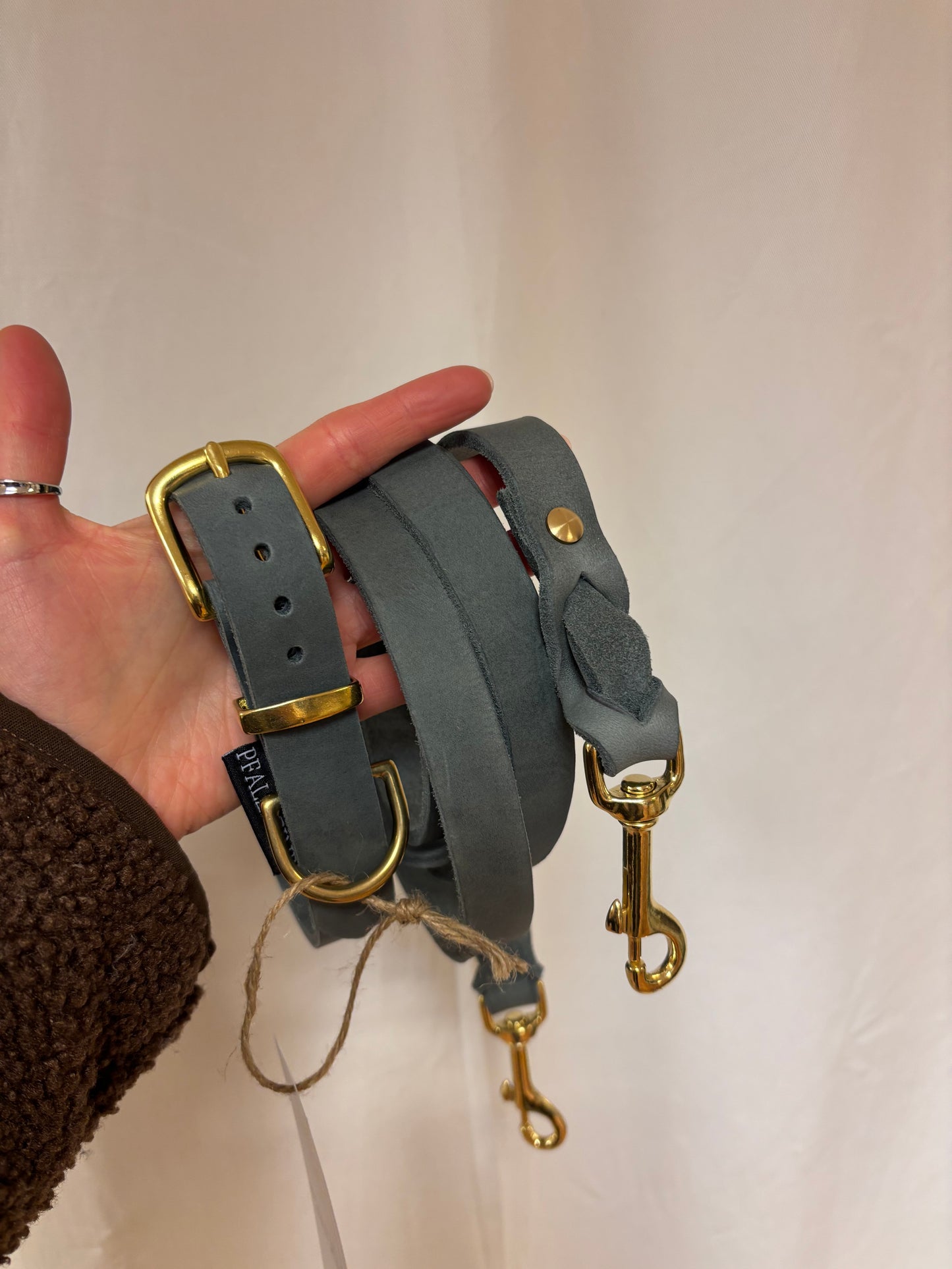 Fettleder Hundeleinen Set