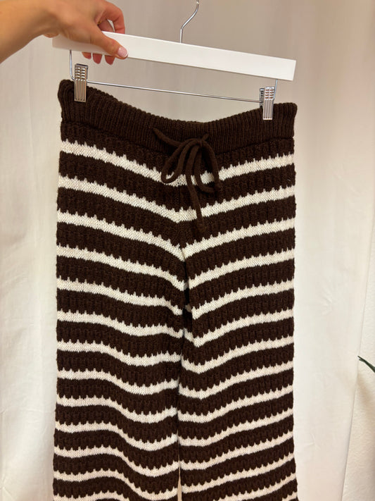 Gestreifte Strickhose