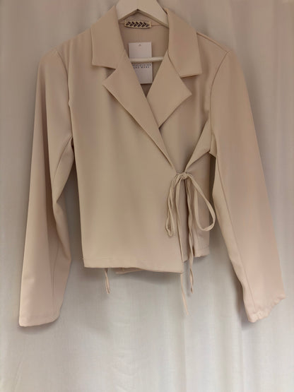 Lässige Blazer Jacke zum Binden