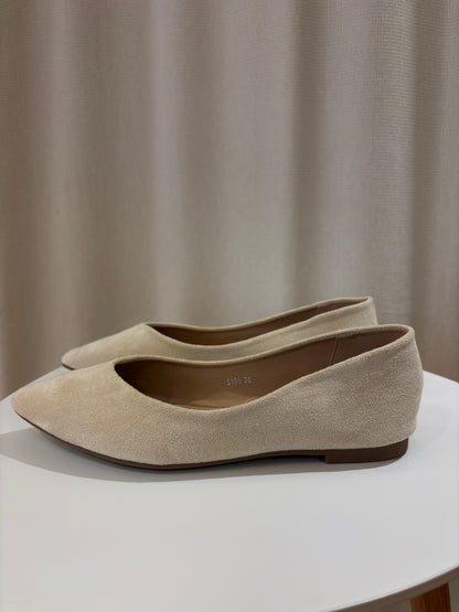 Spitze Ballerinas Beige