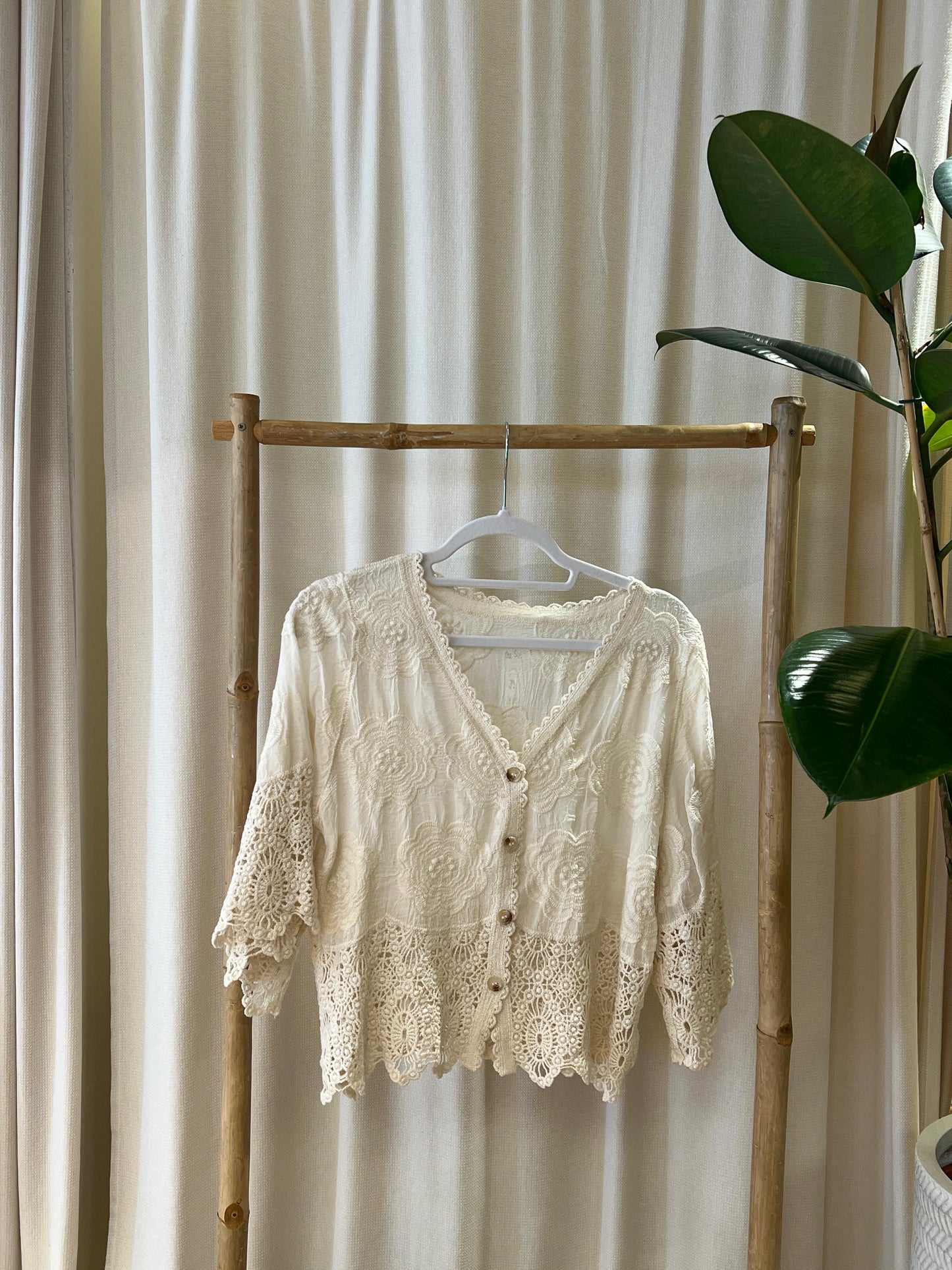 Boho Weste mit Spitze