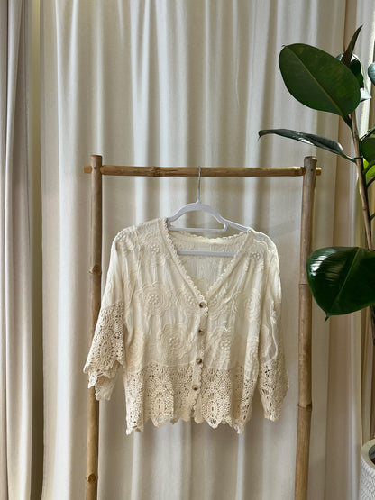 Boho Weste mit Spitze