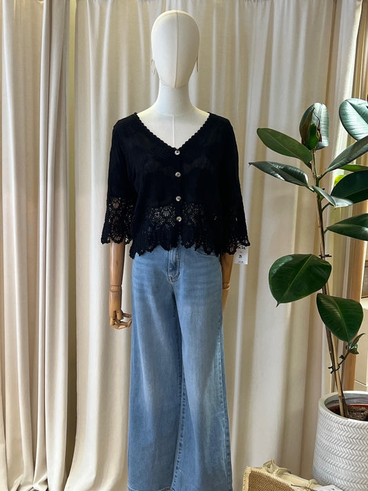 Boho Weste mit Spitze