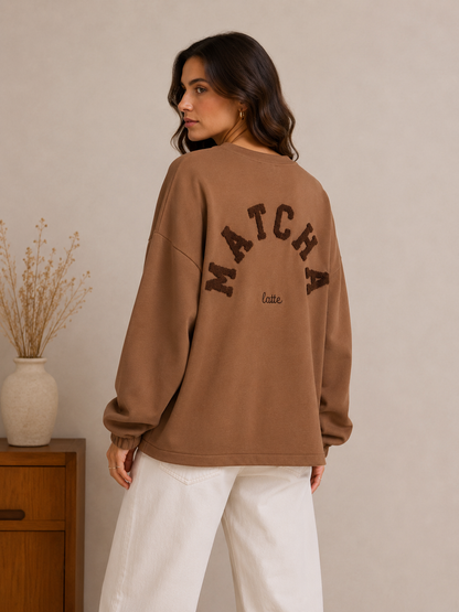 "Matcha" Pullover aus Baumwolle