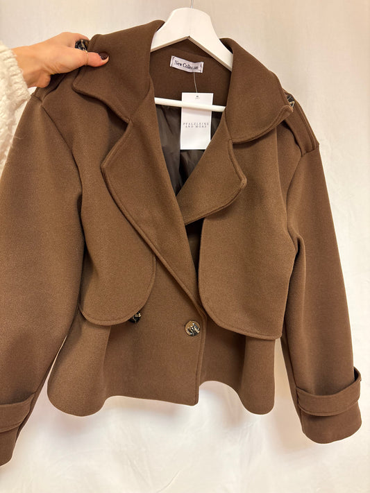 Kurze Trenchcoat Jacke