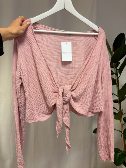 Musselin Wickelbluse
