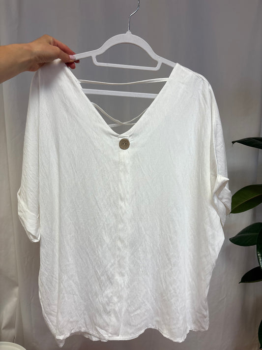 Weite Viskose Bluse