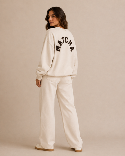 "Matcha" Pullover aus Baumwolle