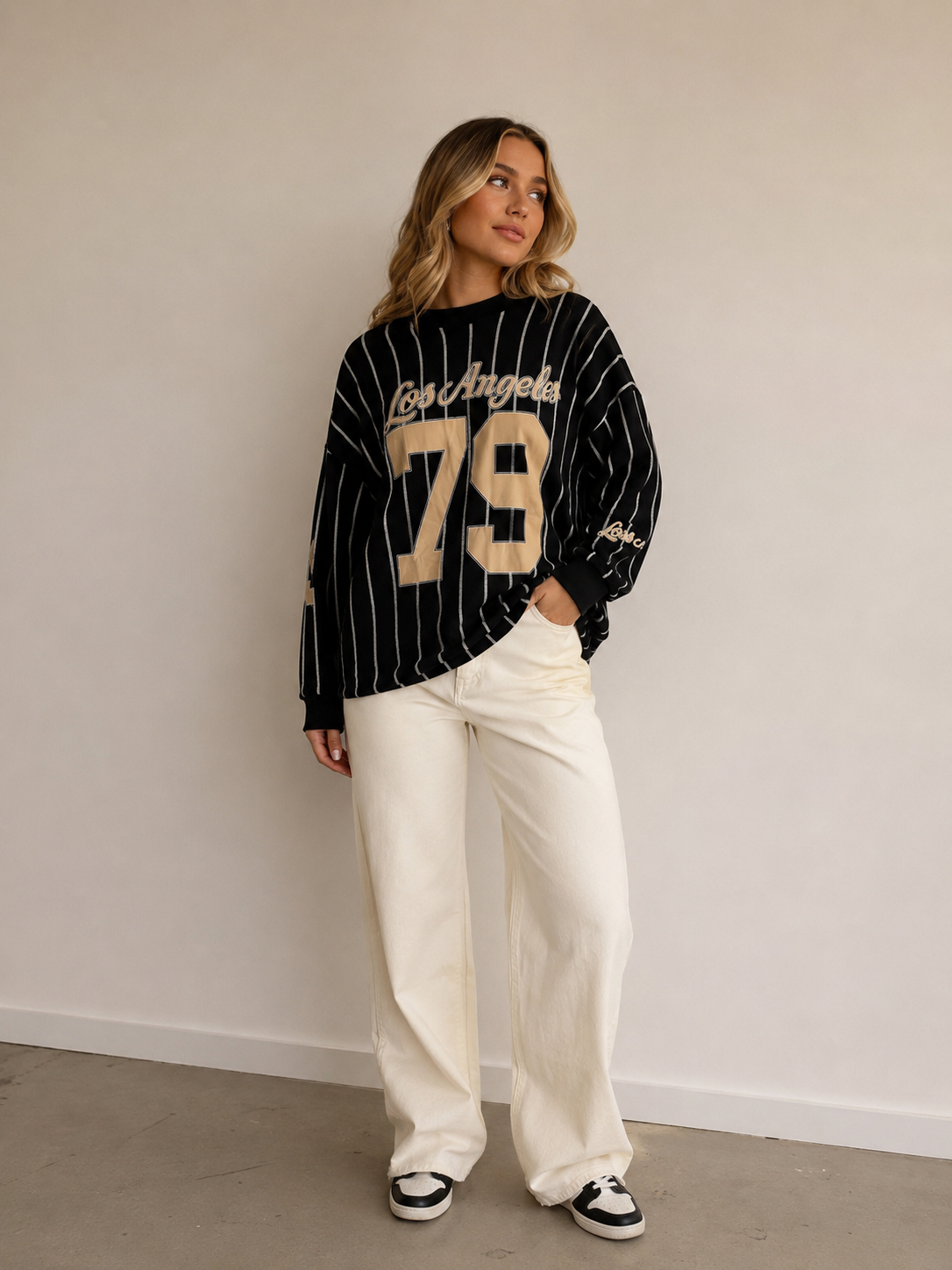 "79 Los Angeles" Pullover - lässiger Statement Pullover