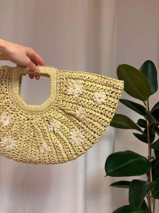kleine Handtasche mit Blümchen