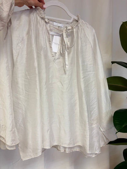 Bluse mit weiten Ärmeln aus Lyocell