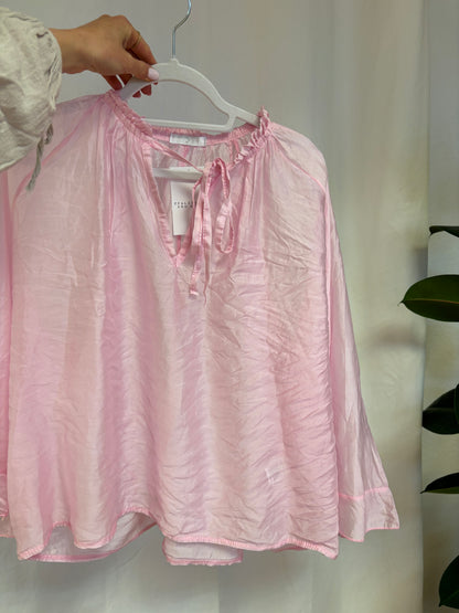 Bluse mit weiten Ärmeln aus Lyocell