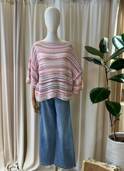 bunter Strick Pullover