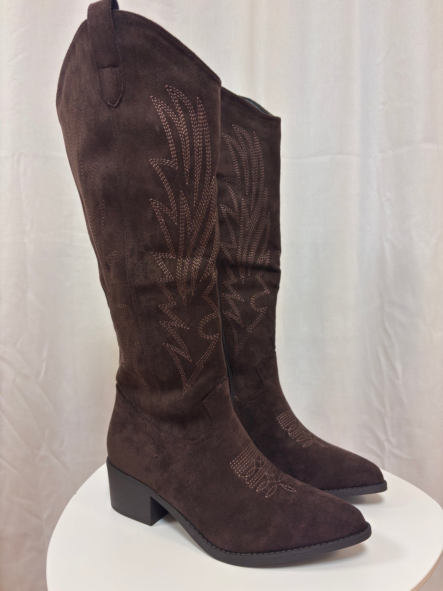 cowboystiefel braun damen hoher schaft